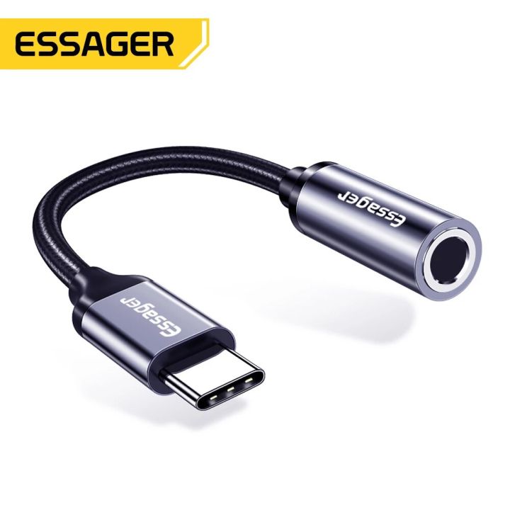 Essager Type c to Jack Adapter Headphone Cable USB C to mm Audio  Aux Cable For Huawei P30 P20 Pro Xiaomi Mi Oneplus 7t Lazada PH