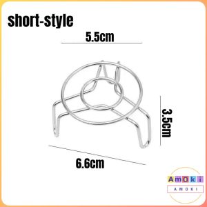 Amoki Stainless Steel Mini Steamer Rack Steam Stand Kitchen Cooking Tool Camping Tool 1Pcs