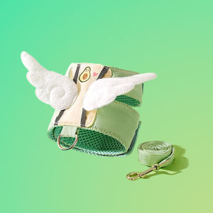 สายรัดอกสัตว์เลี้ยง เสื้อรัดอก  สายรัดอกสุนัข ผ้าระบายอากาศ สายรัดหน้าอกสัตว์เลี้ยง สไตล์ปีก