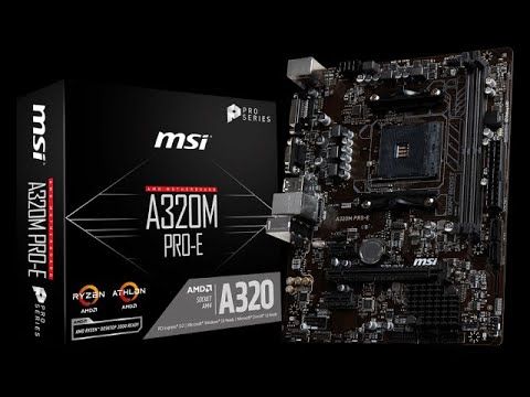 A320m A A320 Pro E MSI Pro Series A320M PRO-E AMD AM4 UATX A320m