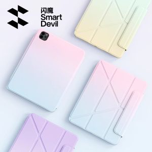 SmartDevil iPad Case for iPad Air 5 iPad Pro iPad Air 4 iPad 10th Gen iPad 7th / 8th / 9th Gen iPad Air 3 iPad Mini 6 10.9 / 11 / 10.2 / 10.5 / 12.9 inch Folding Protect Case with Pencil Holder Tablet Case