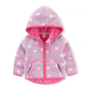 Warm Fleece Jacket for Kids 2-6T Autumn Winter Outwear Cartoon Print Baby Coat Boys & Girls Childrens Clothing New2026