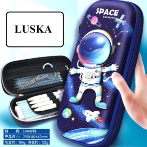Hộp Đựng Bút Viết Bằng Pu Không Thấm Nước In Họa Tiết 3D Nổi Nhiều Mẫu Cute Khóa Kéo Dễ Thương Cao Cấp Cho Bé Trai