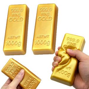 1PC Simulate Gold Squishy Toys Butter Slow Rebound Squeeze Toy Autism Stress Relief Fidget Toys Bulk Party Favors