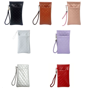 Women’s Foldable Eyeglass Case With Adjustable Strap Squeeze Top Opening Womens Sunglasses Case with Strap