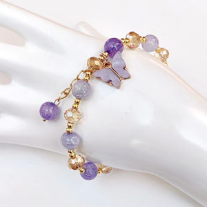 🔥Tamia👍Student Bracelet Sun Flower Crystal Bracelet Small Daisies Female Finished Jewelry Friend Jewelry