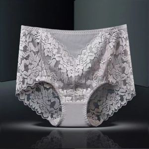 M to 3XL Widening Enlarged Lace High Stretch Lace Panties Women High Waist Tummy Control