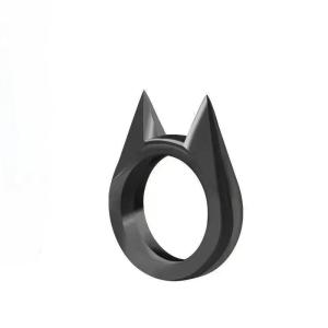 Cool Cat Ear Mini Stainless Steel Defensive Ring Self Defense Portable Personal Protection Finger Buckle Tool Men Women Ring h260622
