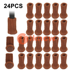 I know 24pcs Knitted Chair Leg Covers Furniture Table Feet Leg Floor Protectors Covers