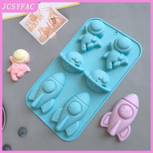 JCSYFAC 6 Company Astronaut Rocket 760 Silicone Mold Baking Cake Mold Pudding Bread Baking Pan Soap Mold