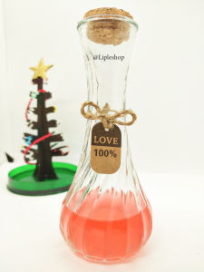 ขวดเกลียว 130ml ฝาไม้ ขวดแก้ว ขวดของขวัญ ขวดแก้ว DIY ขวดสำหรับบรรจุ แก้วออกแบบพิเศษขนาด 7*15.3 เวนตืเมตร