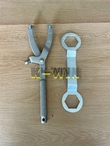 [Paket Bengkel] Kunci Shock Set New Deland Kunci Sok 10Pcs Kunci Treker CVT Matic + Kunci Tahanan Mur Kopling 39 x 41 mm Obeng Bolak Balik Magnet