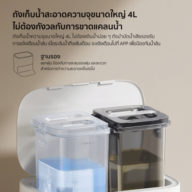 หุ่นยนต์ดูดฝุ่น [ออก E-Tax ลดหย่อนภาษีได้]Xiaomi Vacuum Robot Mop 2  4in1 กวาด ดูด ถู และซัก - รับประกัน 1 ปี