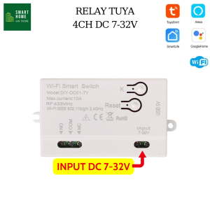 Công tắc cổng tự động wifi Smartlife Tuya điều khiển đóng mở bằng điện thoại remote 433 qua google home