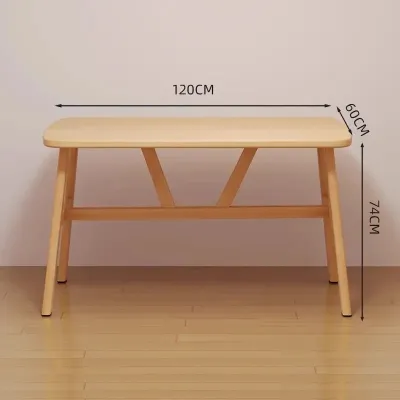 JSF Solid Wood Table Nordic Wooden Table Kitchen Wood Table Dining Table For 4 Seaters 120cm