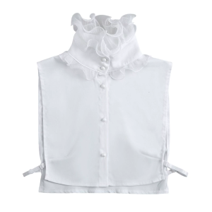 Fashionable Detachable Collar High Neck Accessory Neckwear For Dresses Blouses Formal Event Half Shirt Decorative Collar