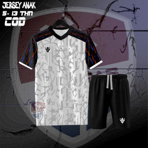 Jersey Olahraga Anak Laki-Laki/Perempuan Futsal Badminton Bola Volly Warna-Warni
