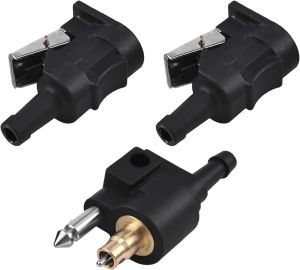 3PCS 8mm Fuel Line Connector Set Compatible with Yamaha Outboard Motors – Female & Male Fuel Fittings for 5/16" Fuel Hose – Replaces 6E5-24305-06-00 6Y2-24305-06-00