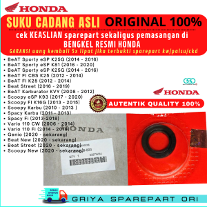 Seal As Pully Belakang Beat Fi Original AHM Beat New POP Street Sil As Puli Belakang Genio Ori Scoopy Spacy Seal As Pulley Belakang Vario 110 Fi Karbu KJ9