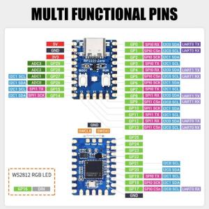RP2350 Microcontroller Board For Embedded Systems Development Board Supporting Low Power and GPIO Expansion