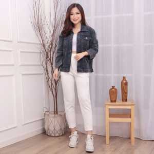 Godwin Collection - Jaket Lyra Acid Jaket Jeans Wanita Terbaru Luaran Wanita Kekinian Jaket Jeans Wanita Hits