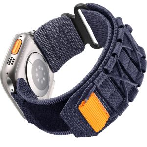 Men Rugged Strap for Apple Watch Ultra 2/Ultra 49mm 45mm 41mm 42mm 38mm 44mm 40mm iWatch Nylon Band Velcro Bracelet for Apple Watch Series 9 8 7 6 5 4 3 2 1 SE SE2