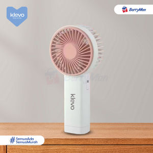 KLEVO FANSY Kipas Angin Mini Genggam Portable LED Handheld Small Fan Minimalis Rechargeable