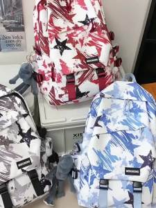AE Backpack for male college students high school and junior high school students trendy brand versatile graffiti design sports style large capacity travel backpack for women