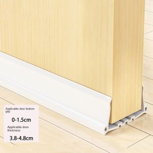 WININ 965cm PVC Gioăng cửa Chặn gió Cách ly âm thanh Dải dưới cùng Thân đàn hồi mềm mại Dải linh hoạt Bộ phận chặn khe hở Cửa phòng ngủ