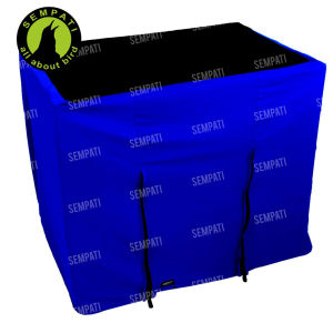 SEMPATI Krodong Ayam Kotak Premium Double Sleting Kerodong Ayam Sangkar Kandang Kotak Merek Sempati Premium Kelambu Kurungan Ayam Jago Laga Aduan Petarung Selimut Penutup Kandang Anti Nyamuk