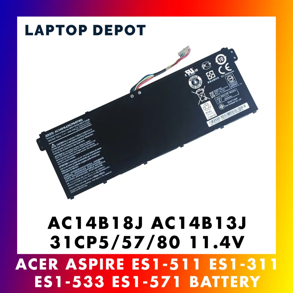 AC14B18J Battery For Acer Aspire ES 15 ES1-571 ES1-331 Chromebook 11 CB3-111 13 CB5-311 15 CB3-531 AC14B13J AC14B18J Series