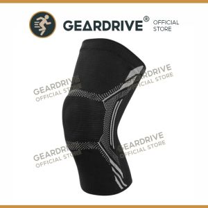GEARDRIVE 1Piece Knee Brace with Side Stabilizers & Patella Gel Pad for Women and Men Knee Support for Weightlifting Climbing