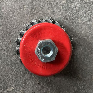 Wire Wheel Brush Twisted 3 inch (M10x1.5) Heavy Duty Cup Brush for Grinders Rust Removal Tool