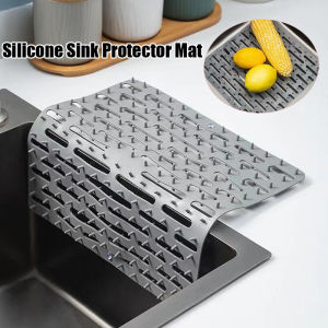 Silicone Sink Protector Mat Heat Resistant Sink Mat Non-slip Dish Pad Kitchen Sink Drying Pad