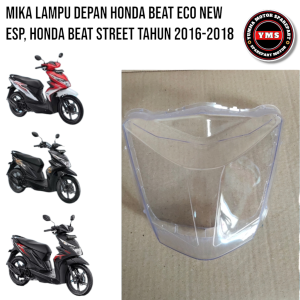 mika kaca depan plus sen depan honda beat eco new esp beat street 2016-2018 mika lampu depan beat