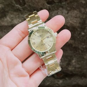 Watchhiend นาฬิกาข้อมือผู้หญิง คาสิโอ้ หน้าปัดขนาด 3238 มม. สายเลท ตัดสายได้ พร้อมกล่องคาสิโอ้แถมฟรี