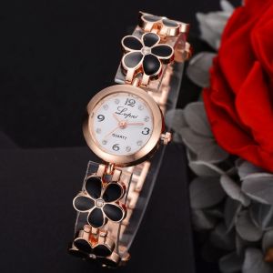 Watch for women Daisies Flower Gold Bracelet for Women Casual Watches 18k pawnable bracelet korean style ladies watch bangle Girl Dress Woman Fashion Classic watch original branded watch for women sale original Women Fashion Bangle Bracelet jewelry gift