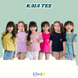 ATASAN ANAK KAIA TEE SMILEE MIX WARNA SIZE 1-5 TAHUN