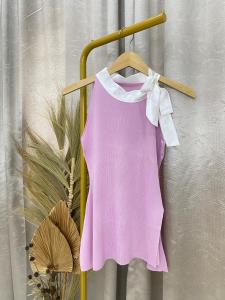 LONAIRE 0902# - Atasan Rajut Blouse Wanita Halterneck Fashion Premium Knitwear