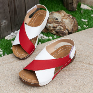[Free Shipping] WomenS Roman Sandals New Summer Style Platform Thick-Soled Suitable For Pairing With Skirts Casual Open-Toe Versatile Beach Sandals
