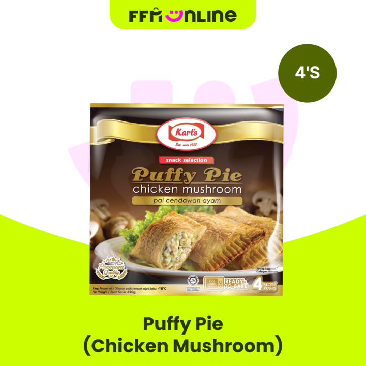 [Klang Valley Only] Kart's Puffy Pie Chicken Mushroom 4's Lazada