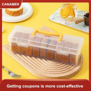 【CANAMEK】 Tái Sử Dụng 6 Ngăn Chống Ẩm Gia Vị Lưu Trữ Container Kín Nhựa Thực Phẩm Lưu Trữ Box Với Xử Lý Nhà Bếp Tổ Chức