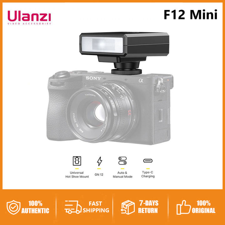 ZF08 Mini Camera Flash Speedlite On Camera Flash (Black, ZF08