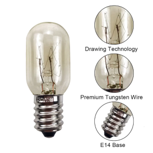 Microwave Oven Bulb Microwave Oven Replacement Lights 15W 220-240V E14 Base Refrigerator Lighting Bulb