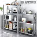 AKIRO Malaysia Stainless Steel Heavy Duty Multilayer Racks Household Kitchen Shelves Pots Organizing Shelves Microwave Oven Storage Rack Laundry Shelf Rak Dapur Rumah Rak Tandas 收纳架. 