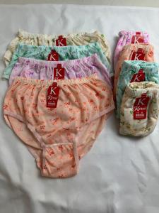 6PCS celana dalam wanita  motif bunga dewasa harga murah bahan katun size M L XL XXL