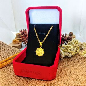 Kalung liontin swastika | Kalung Bahan Original Titanium | Liontin Bahan Kuningan | Kalung Anti Karat & Tidak Bikin Alergi | Kalung Pria & Wanita