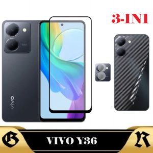 PROMO Paket 3in1 Tempered Glass Layar VIVO Y36 2023 Bonus Tg Camera Dan Garskin