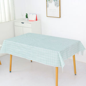 Table Tablecloths Cover PVC Waterproof Oilproof Cheap Plaid Pattern Table Cloth For Round Rectangle Table Muti-Colors Muti-Sizes| DaQueen