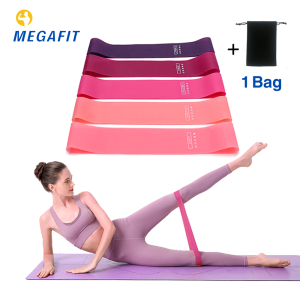 MEGAFIT Set 5 Gym Resistance Bands Multi-Purpose Power Band Train Buttocks And Legs Ropes